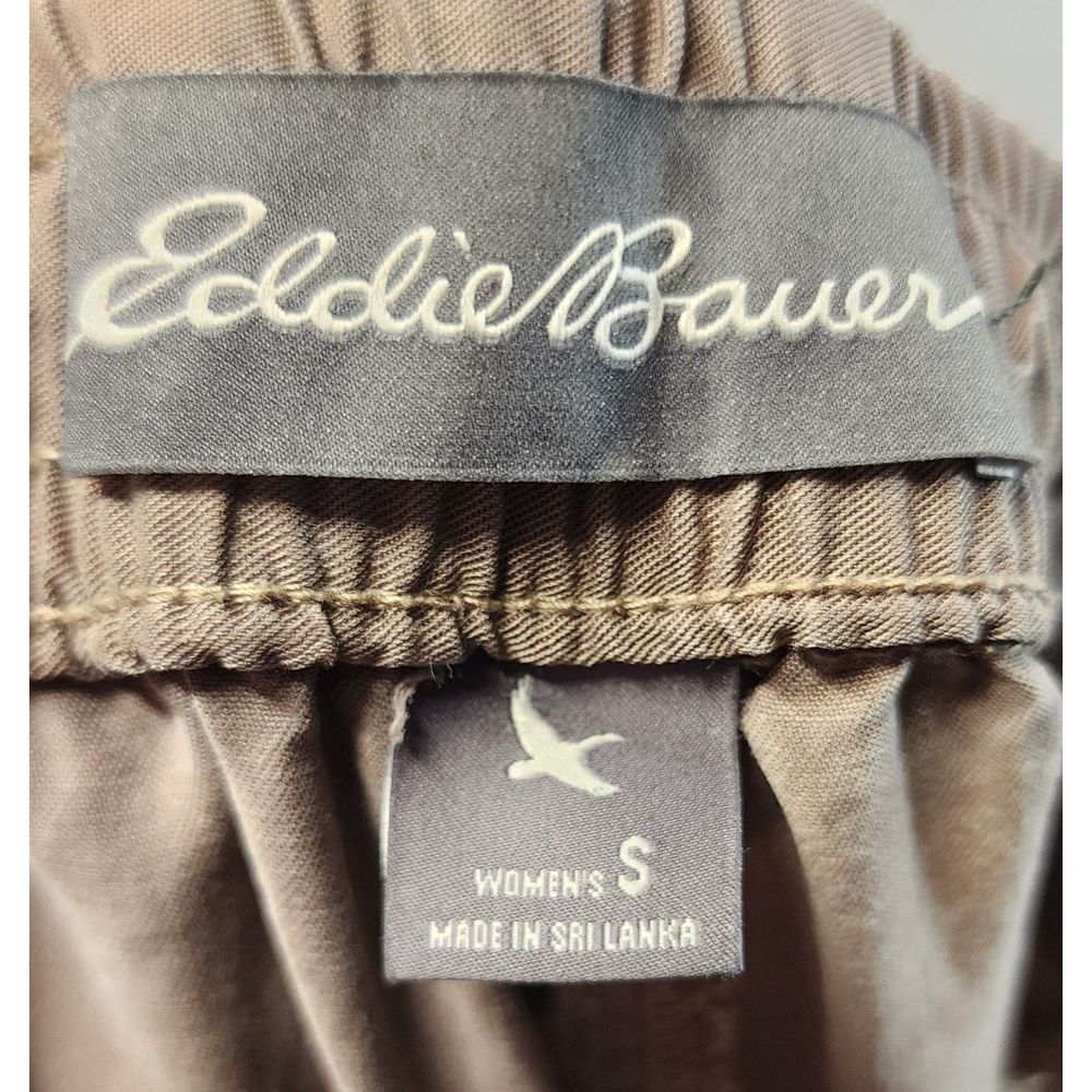 Eddie Bauer Women's Tan Cargo Pants 100% Tencell Lyocell Size S - Picture 2 of 5